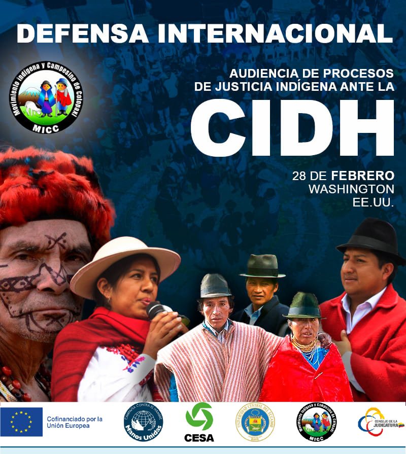 Audiencia Internacional ante la CIDH, con el tema: Derecho a la justicia indígena
